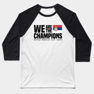 Qatar World Cup Champions 2022 - Serbia Baseball T-Shirt